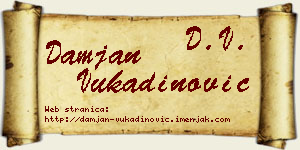Damjan Vukadinović vizit kartica